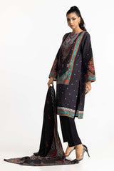 3 Piece Khaddar Printed Suit IUSTKSD-392