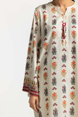 3 Piece Cotail Printed Suit IUSTKSD-393
