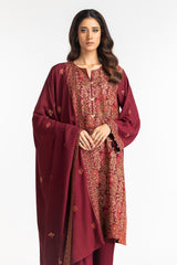 3 Piece Karandi Embroidered Suit IUSTKSD-433