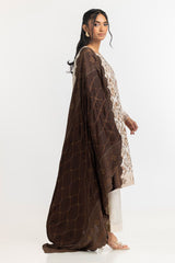 3 Piece Khaddar Printed With Embroidered  Suit IUSTKSD-435