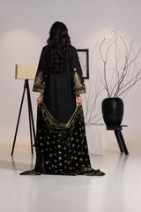 3 Piece Khaddar Embroidered Suit IUSTKSD-459