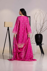 3 Piece Karandi Embroidered And Lacquer Printed Suit IUSTKSD-476