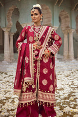 3 Piece Jacquard Unstitched Suit with Jacquard Dupatta JD-32026