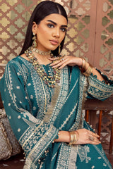 3 Piece Jacquard Unstitched Suit with Jacquard Dupatta JD-32027