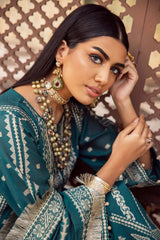 3 Piece Jacquard Unstitched Suit with Jacquard Dupatta JD-32027