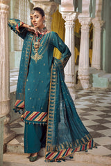 3 Piece Jacquard Unstitched Suit with Jacquard Dupatta JD-32032
