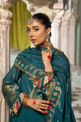 3 Piece Jacquard Unstitched Suit with Jacquard Dupatta JD-32032