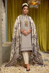 3 Piece Embroidered Jacquard Unstitched Suit with Dupatta JD-42002