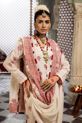 3 Piece Jacquard Unstitched Suit with Dupatta and Inner JD-42003