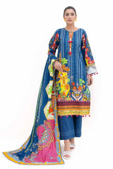 3 Piece Unstitched Printed Light Khaddar Suit K-42006 L