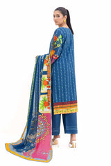 3 Piece Unstitched Printed Light Khaddar Suit K-42006 L