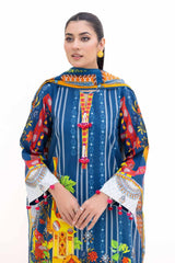 3 Piece Unstitched Printed Light Khaddar Suit K-42006 L