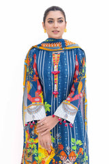 3 Piece Unstitched Printed Light Khaddar Suit K-42006 L
