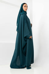 Georgette Dyed Abaya With Dyed Scarf KAB-22125