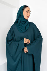 Georgette Dyed Abaya With Dyed Scarf KAB-22125
