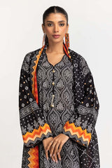 Printed Lawn Shirt Dupatta Dyed Trouser  KJP-43162