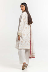 Embroidered Lawn Shirt Printed Lawn Dupatta Dyed Trouser KJP-43181