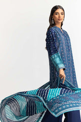 Printed Lawn Shirt Dupatta Dyed Trouser KJP-43183