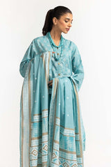Embroidered Lawn Shirt Printed Lawn Dupatta Dyed Trouser KJP-43185