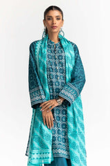 Printed Lawn Shirt Dupatta Dyed Trouser KJP-43186