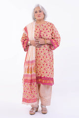 3 Piece Unstitched Printed Lawn Suit with Lacquer Printed Lawn Dupatta CL-42243 A