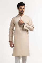 Light Brown Basic Kurta KR-PLN24-021