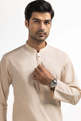 Light Brown Basic Kurta KR-PLN24-021
