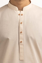 Light Brown Basic Kurta KR-PLN24-021
