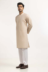 Light Brown Basic Kurta KR-PLN24-021