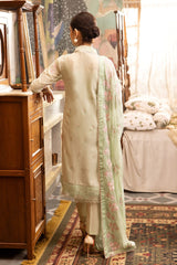 3 Piece Embroidered Swiss Voile Unstitched Suit with Embroidered Chiffon Dupatta and Inner LSV-42002