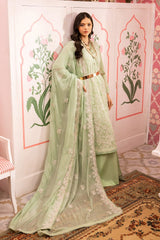 3 Piece Embroidered Swiss Voile Unstitched Suit with Embroidered Chiffon Dupatta and Inner LSV-42013
