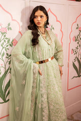 3 Piece Embroidered Swiss Voile Unstitched Suit with Embroidered Chiffon Dupatta and Inner LSV-42013