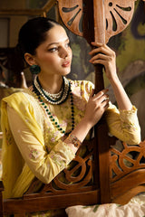 3 Piece Embroidered Swiss Voile Unstitched Suit with Embroidered Chiffon Dupatta and Inner LSV-42014