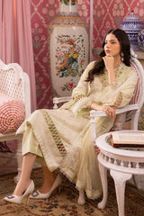 3 Piece Embroidered Swiss Voile Unstitched Suit with Embroidered Chiffon Dupatta and Inner LSV-42021