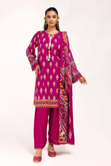 3 Piece Unstitched Printed Linen Suit LT-42011