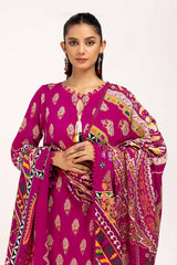 3 Piece Unstitched Printed Linen Suit LT-42011