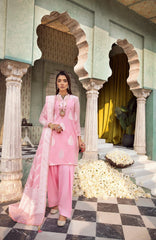 3 Piece Jacquard Unstitched Suit with Dupatta and Inner MJ-42001