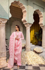 3 Piece Jacquard Unstitched Suit with Dupatta and Inner MJ-42001