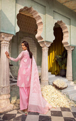 3 Piece Jacquard Unstitched Suit with Dupatta and Inner MJ-42001