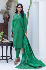 3 Piece Chambray Jacquard Unstitched Suit MJ-42007