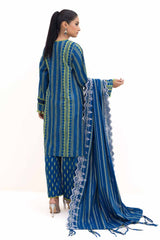 3 Piece Unstitched Embroidered Jacquard Suit MJ-42051