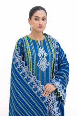 3 Piece Unstitched Embroidered Jacquard Suit MJ-42051