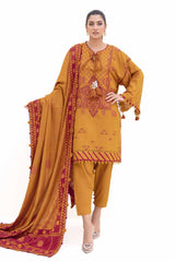 3 Piece Unstitched Jacquard Suit MJ-42054