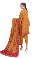 3 Piece Unstitched Jacquard Suit MJ-42054