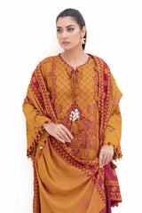 3 Piece Unstitched Jacquard Suit MJ-42054