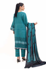 3 Piece Unstitched Jacquard Suit with Printed Pashmina Dupatta MJ-42058