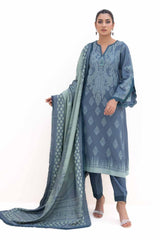 3 Piece Unstitched Jacquard Suit MJ-42059