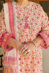3 Piece Unstitched Printed Lawn Suit with Lacquer Printed Lawn Dupatta CL-42243 A