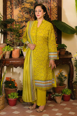 3 Piece Unstitched Printed Lawn Suit CL-42301 A