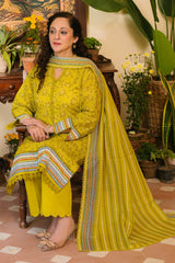 3 Piece Unstitched Printed Lawn Suit CL-42301 A